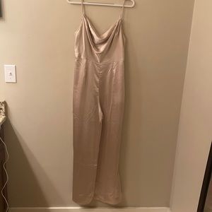 Champagne colored jumpsuit